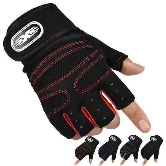 AXE Gants rouge et noir
