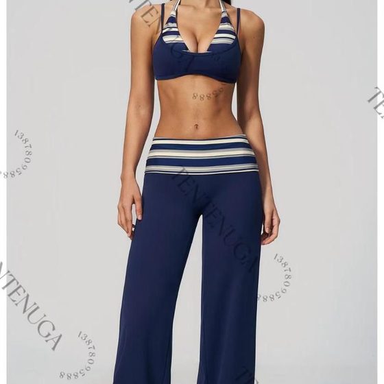 Pantalon palazzo marine